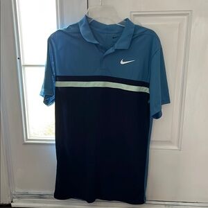 Nike Blue Athletic Polo Shirt